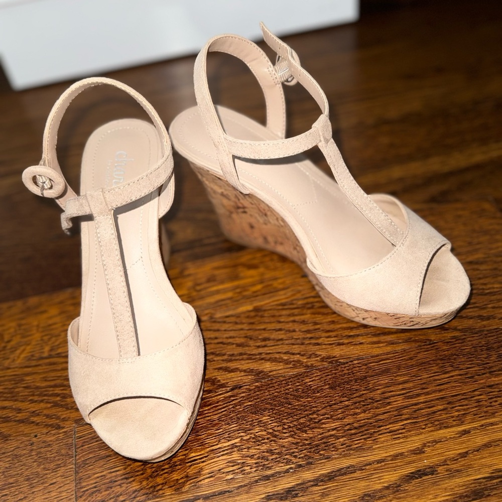 Charles By Charles David Tan Wedge Sandals